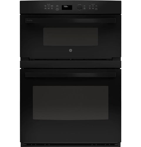 GE Profile(TM) 30" Built-In Combination Convection Microwave/Convection Wall Oven-(PT7800DHBB)