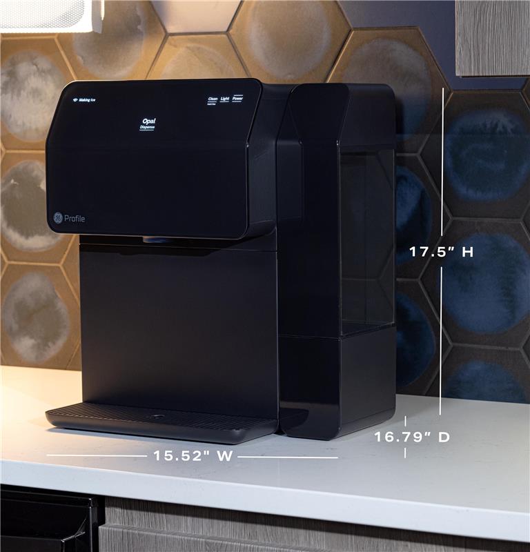 GE Profile(TM) Opal(TM) Nugget Ice Maker Dispenser-(P4INDOS6RBB)