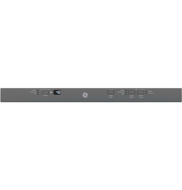 GE(R) ADA Compliant Stainless Steel Interior Dishwasher with Sanitize Cycle-(GDT226SILII)