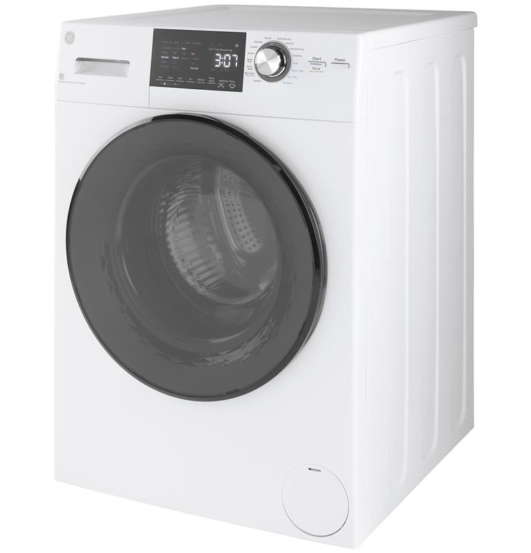 GE(R) 24" 2.4 cu. ft.Capacity Front Load Washer/Condenser Dryer Combo-(GFQ14ESSNWW)
