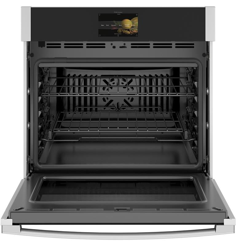 GE Profile(TM) 30" Smart Built-In Convection Single Wall Oven with No Preheat Air Fry and Precision Cooking-(PTS7000SNSS)