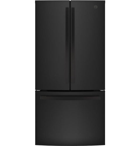 GE(R) ENERGY STAR(R) 24.7 Cu. Ft. French-Door Refrigerator-(GNE25JGKBB)