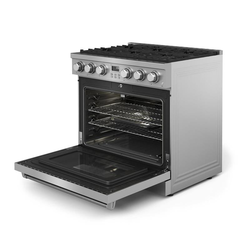 36 Inch Contemporary Professional Gas Range In Stainless Steel - Arg36  Arg36lp-(ARG36)