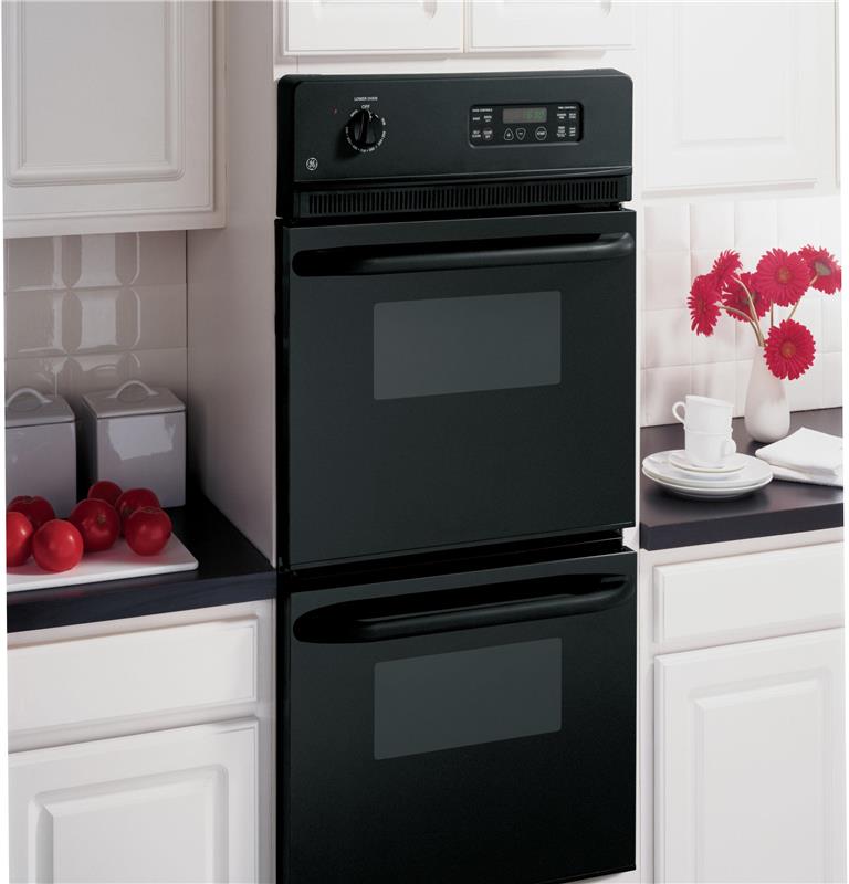 GE(R) 24" Double Wall Oven-(JRP28BJBB)