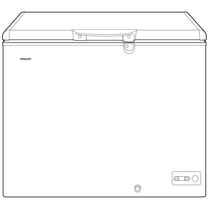 Hotpoint 9.4 Cu. Ft. Manual Defrost Chest Freezer-(HCM9DMWW)