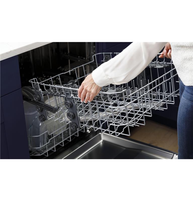 GE(R) Front Control with Plastic Interior Dishwasher with Sanitize Cycle & Dry Boost-(GDF550PGRWW)