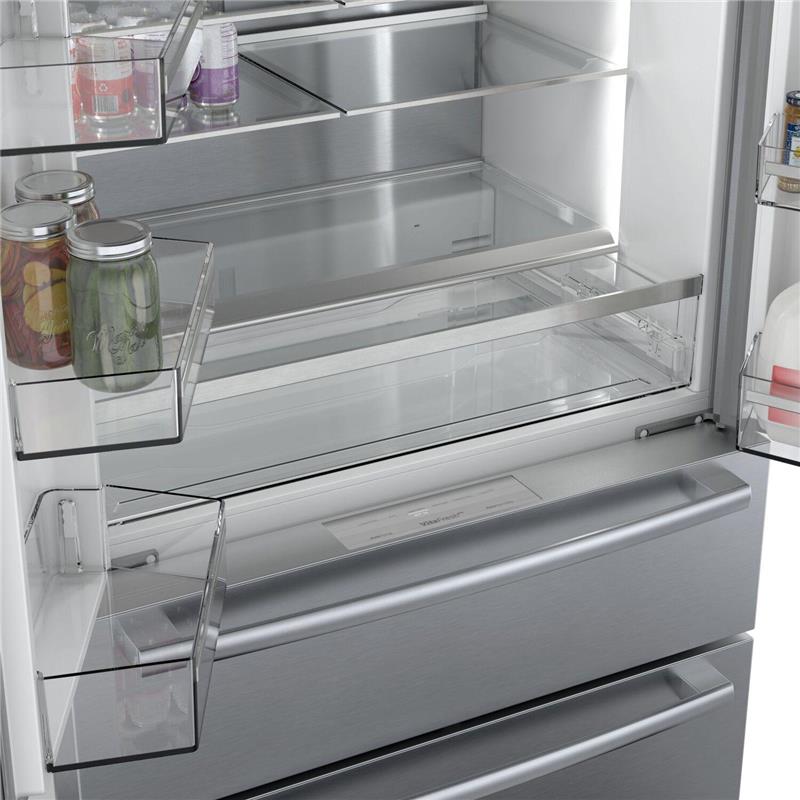 800 Series French Door Bottom Mount Refrigerator 36" Easy clean stainless steel-(B36CL80SNS)