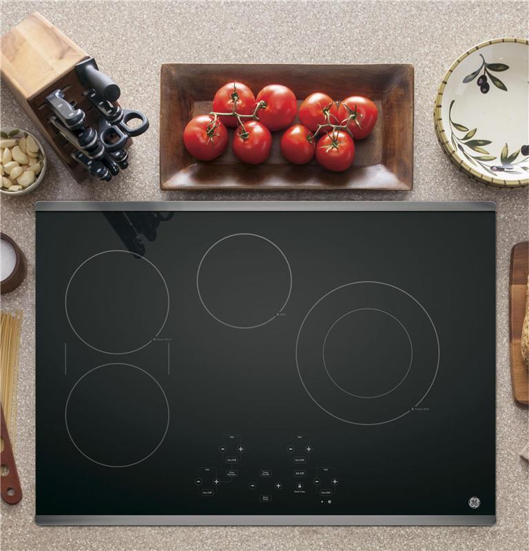 GE(R) 30" Built-In Touch Control Electric Cooktop-(JP5030SJSS)