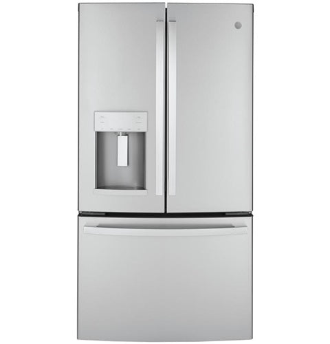 GE(R) ENERGY STAR(R) 22.1 Cu. Ft. Counter-Depth Fingerprint Resistant French-Door Refrigerator-(GYE22GYNFS)