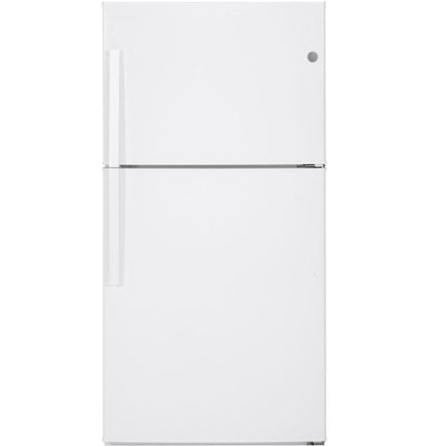 GE(R) ENERGY STAR(R) 21.1 Cu. Ft. Top-Freezer Refrigerator-(GTE21GTHWW)
