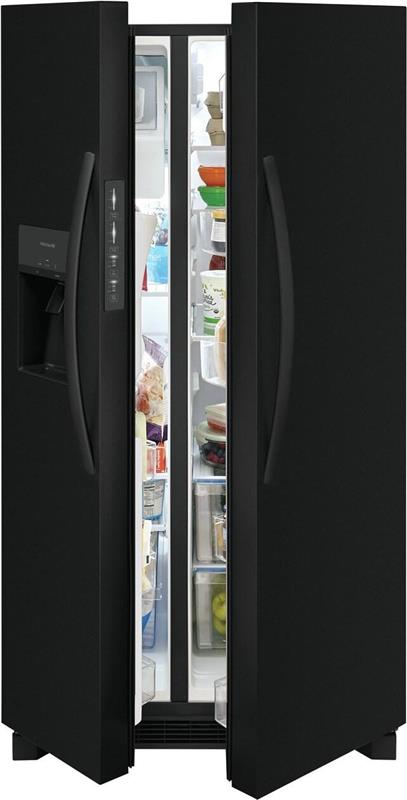 Frigidaire 25.6 Cu. Ft. 36" Standard Depth Side by Side Refrigerator-(FRSS2623AB)