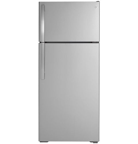 GE(R) ENERGY STAR(R) 17.5 Cu. Ft. Top-Freezer Refrigerator-(GIE18GSNRSS)