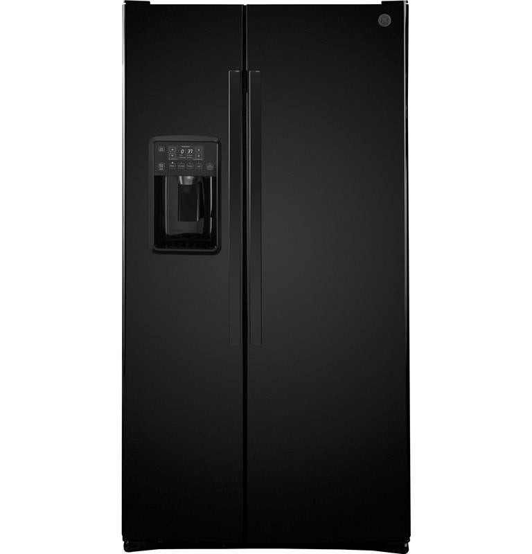 GE(R) ENERGY STAR(R) 25.3 Cu. Ft. Side-By-Side Refrigerator-(GSE25GGHBB)