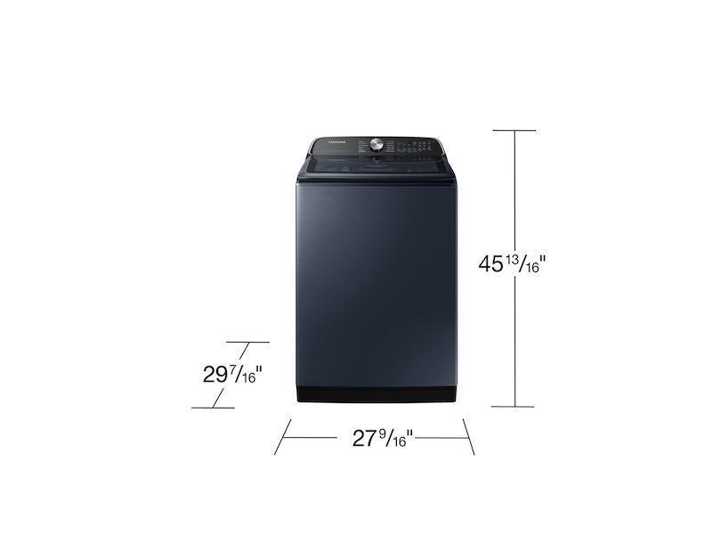 5.4 cu. ft. Smart Top Load Washer with Pet Care Solution and Super Speed Wash in Brushed Navy-(WA54CG7150ADA4)
