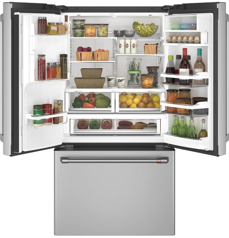 Caf(eback)(TM) ENERGY STAR(R) 27.7 Cu. Ft. Smart French-Door Refrigerator with Keurig(R) K-Cup(R) Brewing System-(CFE28UP2MS1)