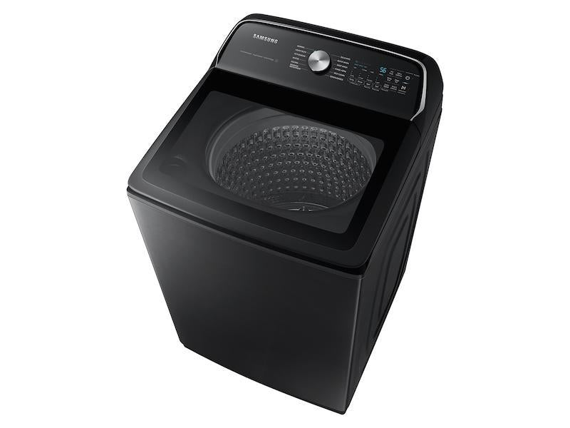 5.5 cu. ft. Extra-Large Capacity Smart Top Load Washer with Super Speed Wash in Brushed Black-(WA55CG7100AVUS)