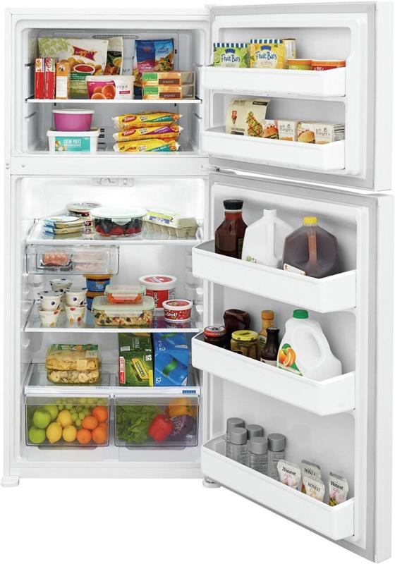 Frigidaire 18.3 Cu. Ft. Top Freezer Refrigerator-(FFTR1835VW)