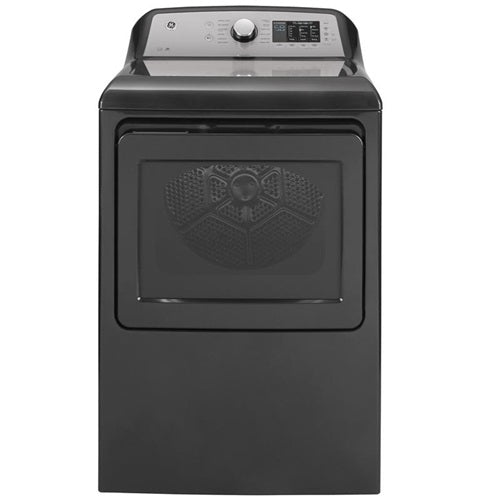 GE(R) 7.4 cu. ft. Capacity aluminized alloy drum Electric Dryer with Sanitize Cycle and Sensor Dry-(GTD72EBPNDG)