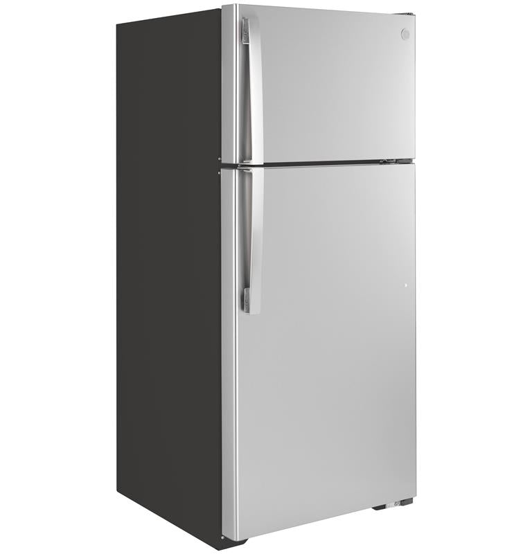 GE(R) ENERGY STAR(R) 16.6 Cu. Ft. Top-Freezer Refrigerator-(GTE17GSNRSS)