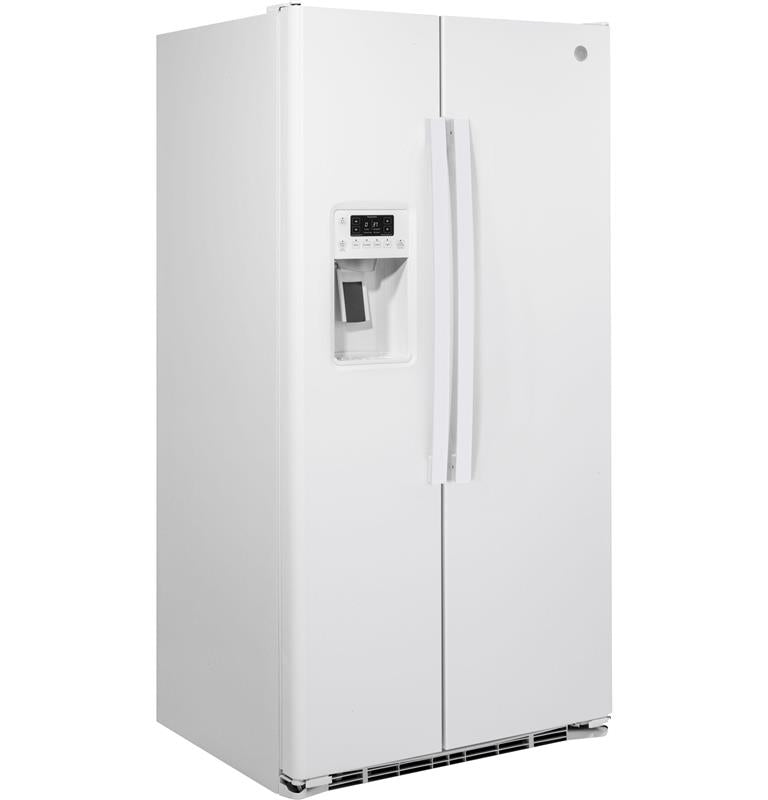 GE(R) 21.9 Cu. Ft. Counter-Depth Side-By-Side Refrigerator-(GZS22DGJWW)