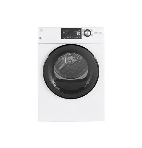 GE(R) 24" 4.3 Cu.Ft. Front Load Vented Electric Dryer with Stainless Steel Basket-(GFD14ESSNWW)
