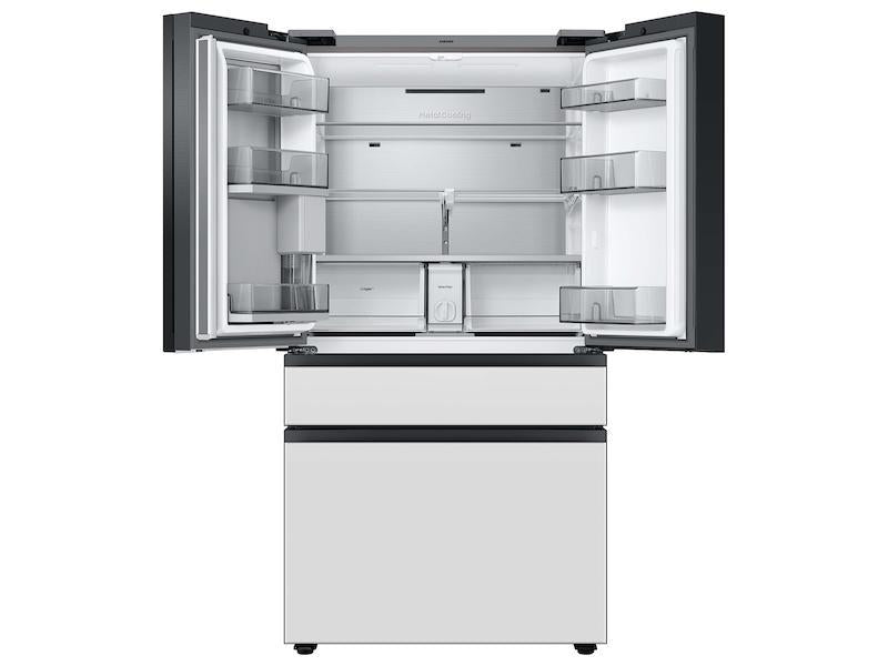 Bespoke 4-Door French Door Refrigerator (29 cu. ft.) with Family Hub(TM) in White Glass-(RF29BB890012AA)