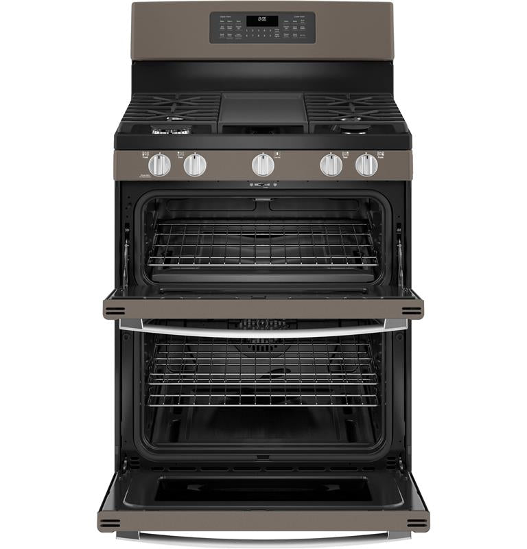GE(R) 30" Free-Standing Gas Double Oven Convection Range-(JGBS86EPES)