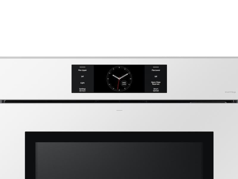 Bespoke 30" White Glass Single Wall Oven with AI Pro Cooking(TM) Camera-(NV51CB700S12AA)