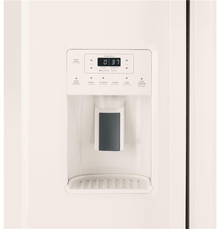 GE(R) 25.3 Cu. Ft. Side-By-Side Refrigerator-(GSS25GGPCC)
