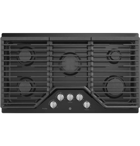 GE Profile(TM) 36" Built-In Gas Cooktop with Optional Extra-Large Cast Iron Griddle-(PGP7036DLBB)