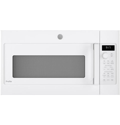 GE Profile(TM) 1.7 Cu. Ft. Convection Over-the-Range Microwave Oven-(PVM9179DKWW)