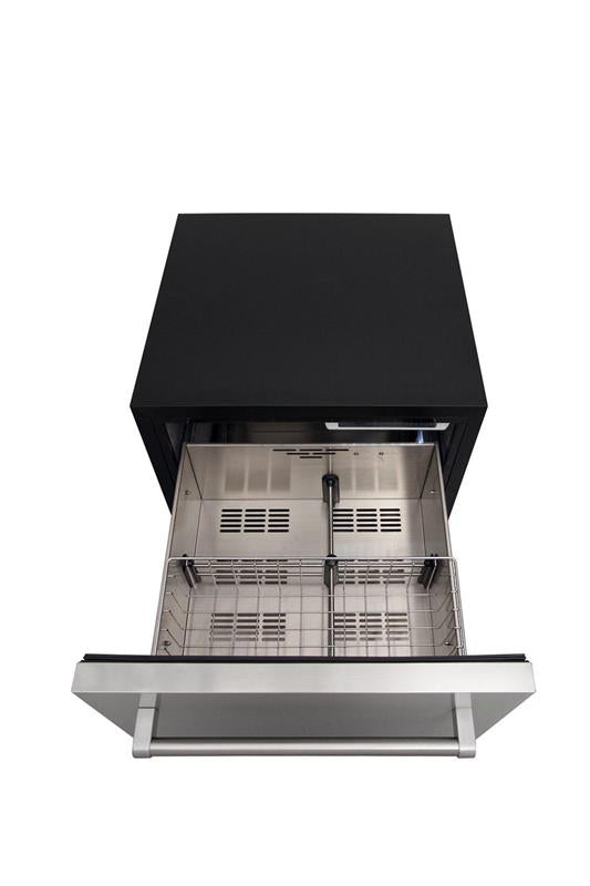 24 Inch Indoor Outdoor Refrigerator Drawer In Stainless Steel-(THRK:TRF2401U)