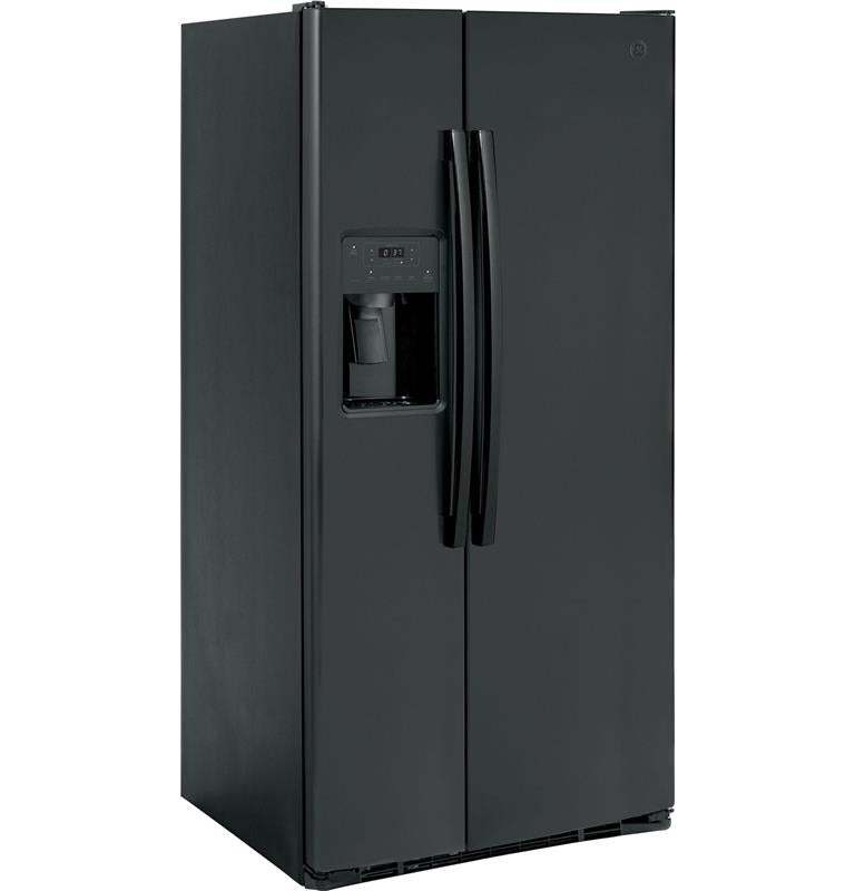 GE(R) ENERGY STAR(R) 23.0 Cu. Ft. Side-By-Side Refrigerator-(GSE23GGPBB)