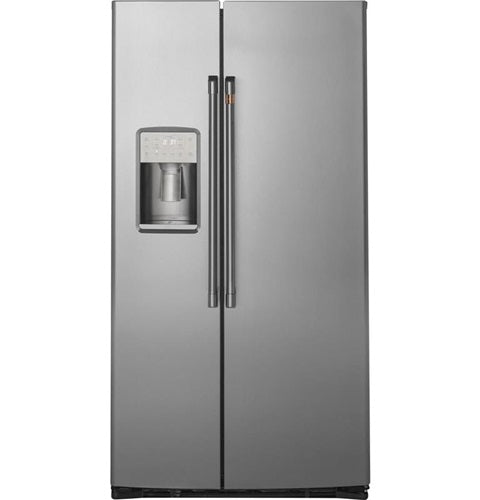 Caf(eback)(TM) 21.9 Cu. Ft. Counter-Depth Side-By-Side Refrigerator-(CZS22MP2NS1)