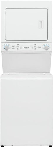 Frigidaire Electric Long Vent Stacked Laundry Center - 3.9 Cu. Ft Washer and 5.5 Cu. Ft. Dryer-(FLCE7523AW)