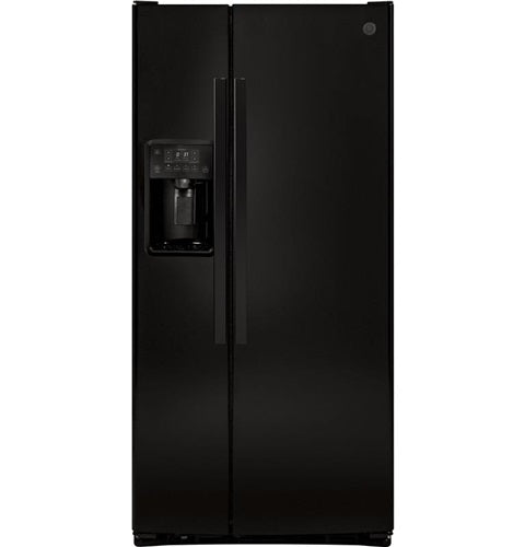 GE(R) ENERGY STAR(R) 23.2 Cu. Ft. Side-By-Side Refrigerator-(GSE23GGKBB)