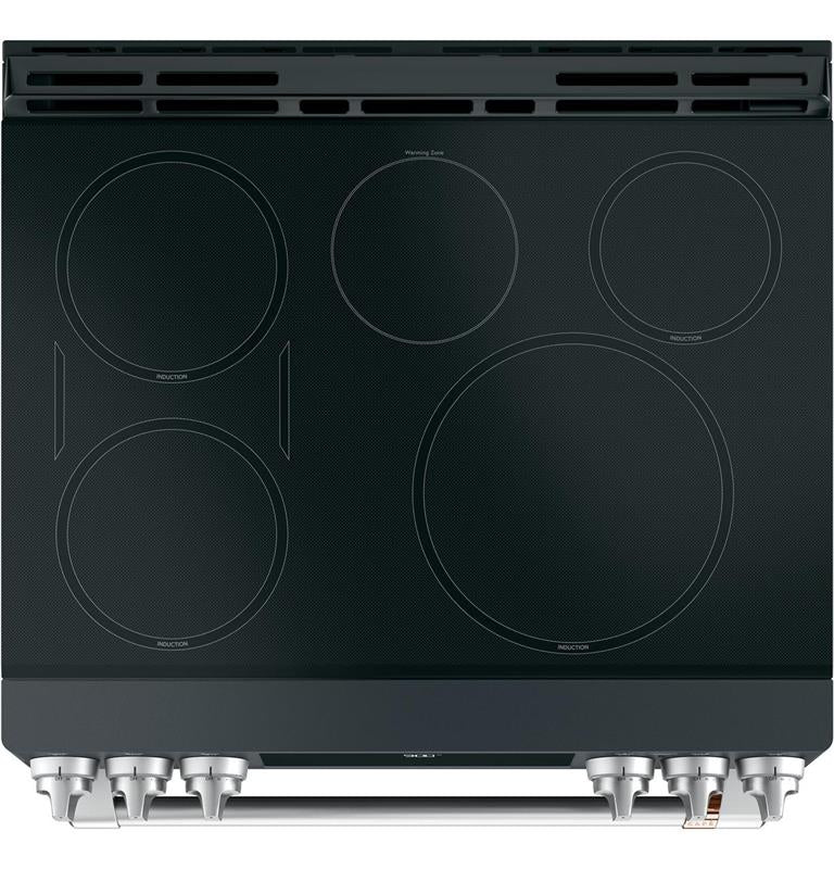Caf(eback)(TM) 30" Smart Slide-In, Front-Control, Induction and Convection Range with Warming Drawer-(CHS900P3MD1)