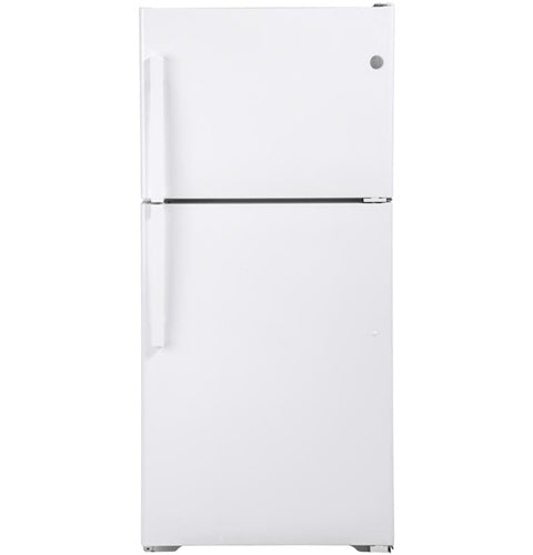GE(R) ENERGY STAR(R) 19.2 Cu. Ft. Top-Freezer Refrigerator-(GTE19DTNRWW)