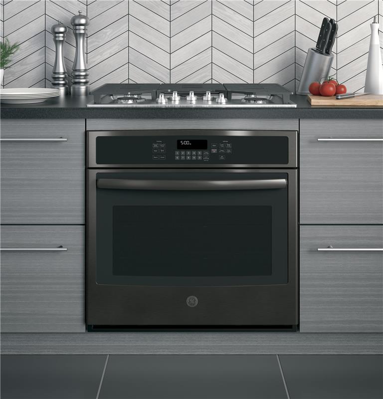 GE(R) 30" Built-In Single Convection Wall Oven-(JT5000BLTS)