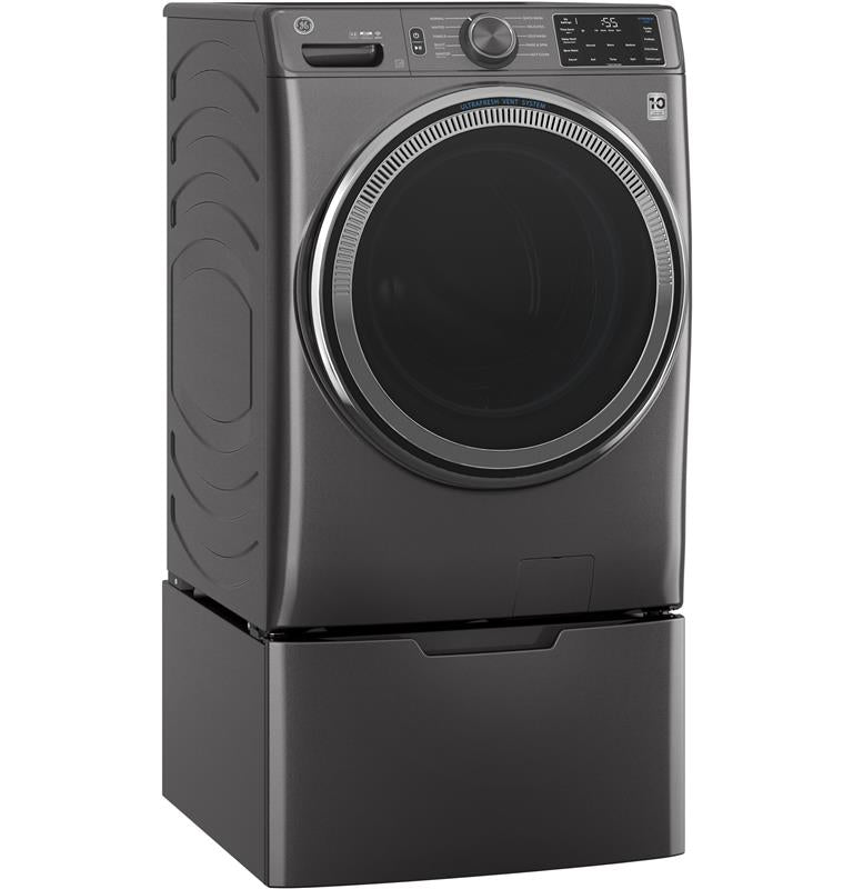 GE(R) 4.8 cu. ft. Capacity Smart Front Load ENERGY STAR(R) Washer with UltraFresh Vent System with OdorBlock(TM) and Sanitize w/Oxi-(GFW550SPNDG)