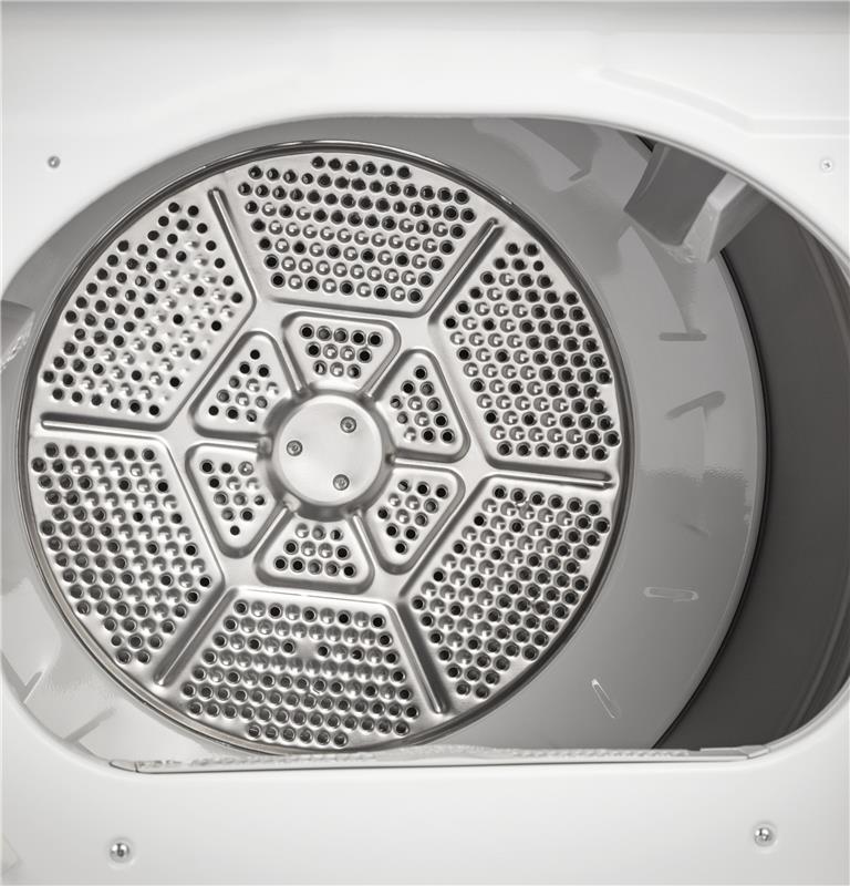 GE(R) 7.4 cu. ft. Capacity aluminized alloy drum Electric Dryer with Sanitize Cycle and Sensor Dry-(GTD72EBSNWS)