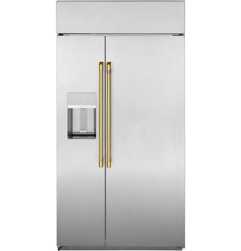 Caf(eback)(TM) Refrigeration Handle Kit - Brushed Brass-(CXSS2H2PMCG)