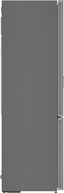 800 Series Free-standing fridge-freezer with freezer at bottom, glass door 24" Black-(B24CB80ESB)
