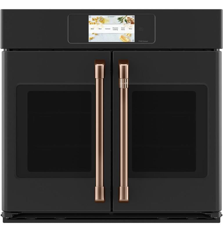 Caf(eback)(TM) 2 French-Door Handles - Brushed Copper-(CXWSFHKMNCU)