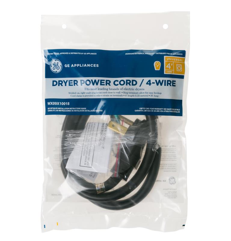 4' 30amp 4 wire dryer cord-(WX09X10018)