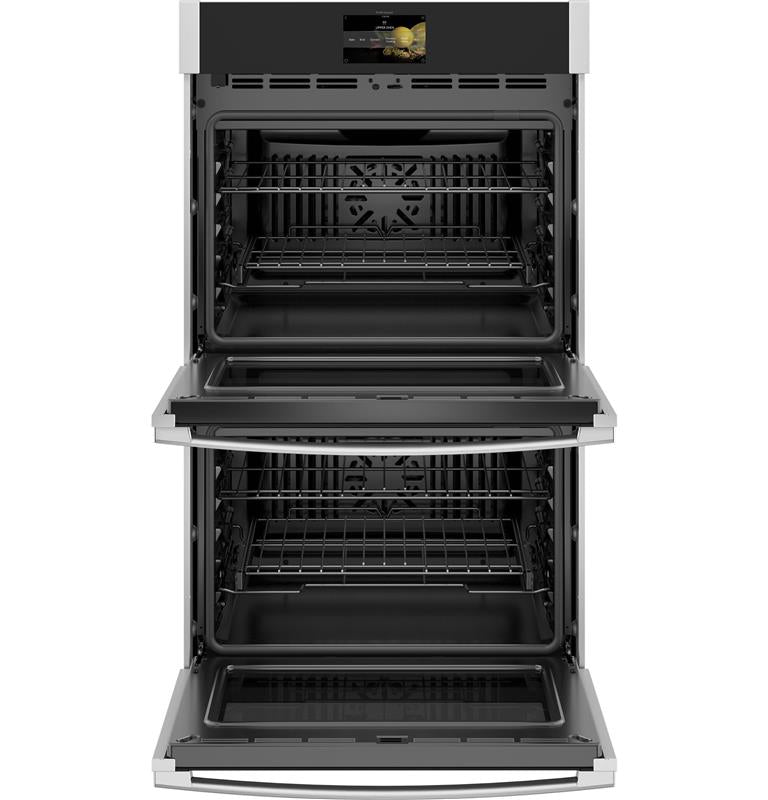 GE Profile(TM) 30" Smart Built-In Convection Double Wall Oven with No Preheat Air Fry and Precision Cooking-(PTD7000SNSS)