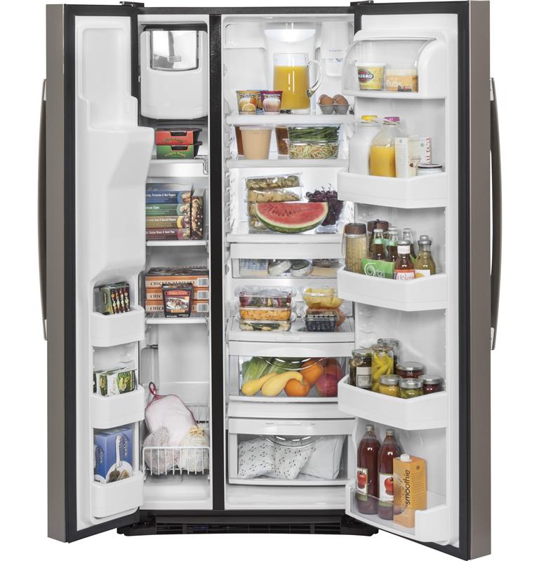 GE(R) 23.2 Cu. Ft. Side-By-Side Refrigerator-(GSS23GMKES)