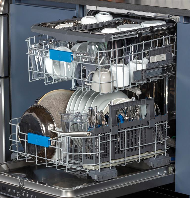 GE Profile(TM) UltraFresh System Dishwasher with Stainless Steel Interior-(PDT755SYRFS)