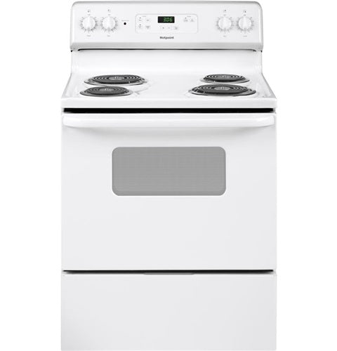 Hotpoint(R) 30" Free-Standing Standard Clean Electric Range-(RBS360DMWW)