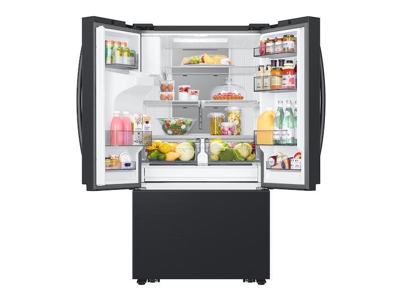 31 cu. ft. Mega Capacity 3-Door French Door Refrigerator with Four Types of Ice in Matte Black Steel-(RF32CG5400MTAA)